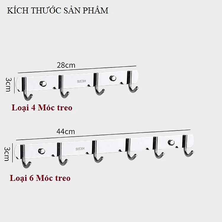 Kích thước móc treo quần áo