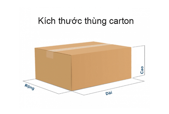 Kích thước thùng Carton