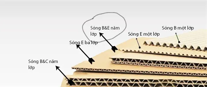 các loại sóng thùng giấy carton