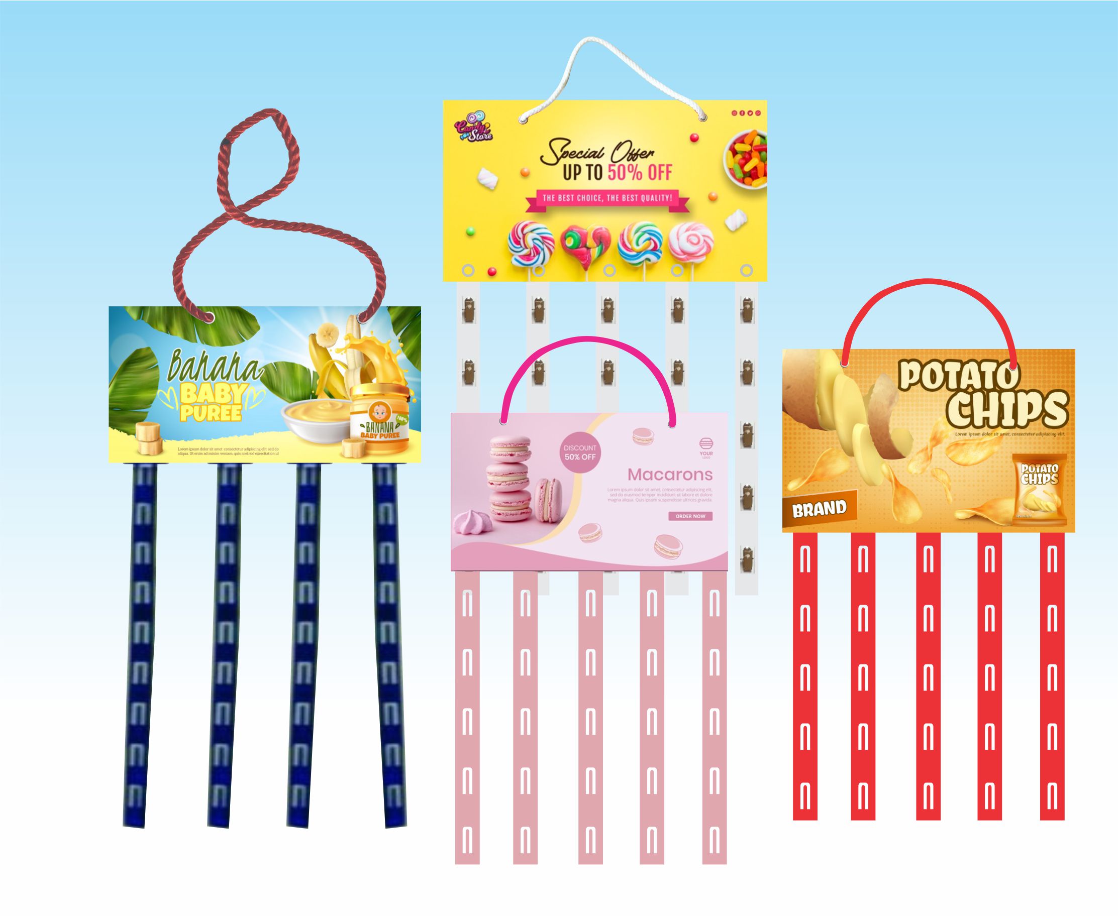 moc-giay-quang-cao-treo-tran-nha