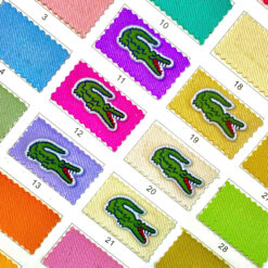 Nhãn Patch Thêu Logo Cá Sấu Lacoste