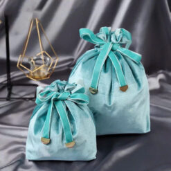 Túi Rút Vải Nhung Xanh Ngọc - GM CORP