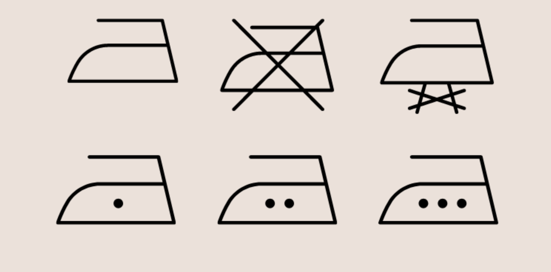 ký hiệu ủi quần áo