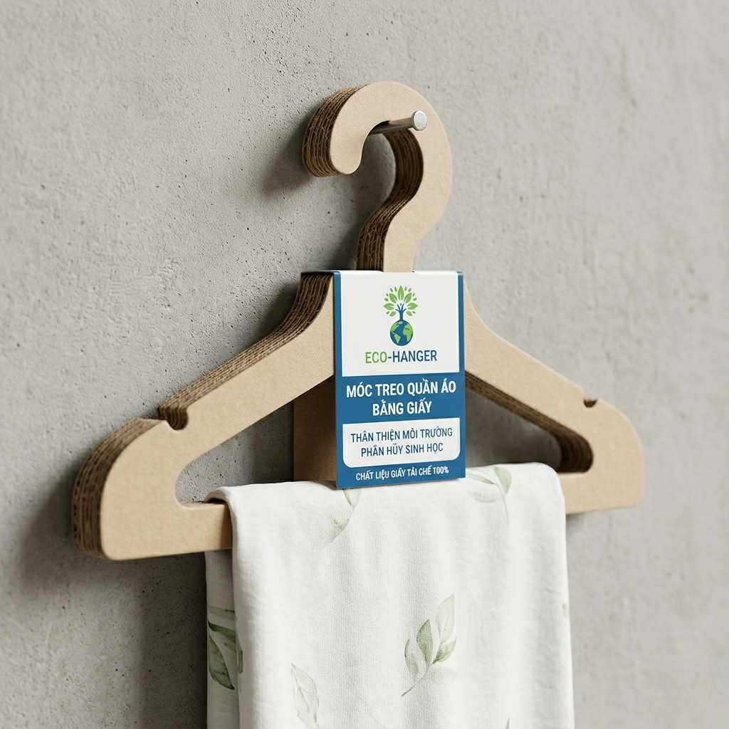 Móc Treo Giấy (Hanger) Móc Treo Quần Áo Bằng Giấy, Phụ Kiện, Trang Trí